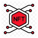 Nft Cadena De Bloques Cripto Icono