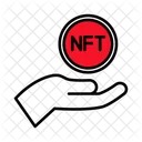 Nft Mao Blockchain Ícone