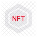 Nft Token Cadeia De Blocos Ícone