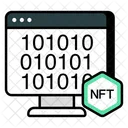 Nft Binary Data Nft Binary Code Crypto Icon