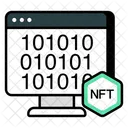 Nft Binary Data Nft Binary Code Crypto アイコン