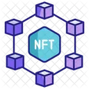 Blockchain NFT  Icône