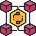 Blockchain Criptomoneda Descentralizado Icono