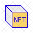 Activo de cadena de bloques nft  Icono