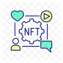Nft Social Media Connection Icon