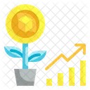 Inversion Nft Crecimiento Nft Inversion De Dinero Icono