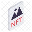 Nft Landscape Non Fungible Token Cryptocurrency Icon
