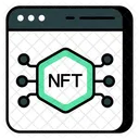 Red Nft Conexion Nft Cripto Icono