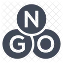 NGO Organisation Wohltatigkeit Symbol
