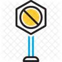 Ninguno Prohibido Firmar Icono