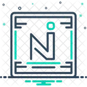 Ni Metallic Element Icon