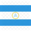 Nicaragua Flag World Icon