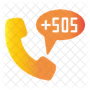 Nicaragua Country Code Phone Icon