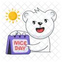 Nice Day Good Day Flip Calendar Icon