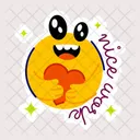 Nice Work Nice Emoji Cute Smiley Icône