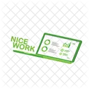 Nice Work Sticker Icon