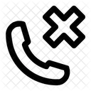 Nicht Beantwortet Telefon Handy Symbol