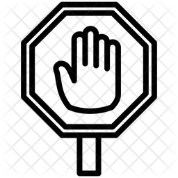 Betreten verboten  Symbol