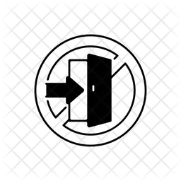 Betreten verboten  Symbol
