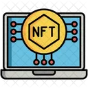 Nicht fungibler Token NFT  Icon