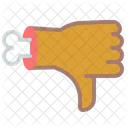 Abneigung Knochen Geste Icon