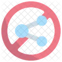 Nicht teilen  Symbol