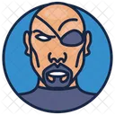 Nick Fury Ravan Headshot Devil Icon