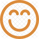 Nicken Lacheln Aufgeregt Symbol
