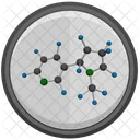 Nicotine Molecule Model Icon