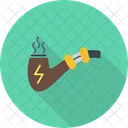 Quit Smoking Cartoon Electric Icon