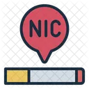 Nicotine Cigarette Tobacco Icon
