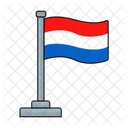 Niederlande Land Flagge Symbol