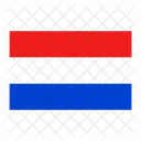 Niederlande Flagge Land Symbol