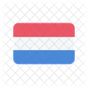 Niederlande Flagge Land Symbol