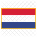 Niederlande Flagge Land Symbol