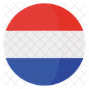 Niederlande Flagge Land Symbol