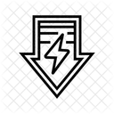 Niedrige Spannung Laden Symbol