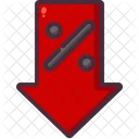 Geringer Rabatt  Symbol