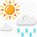 Nieselregen sonnig  Symbol