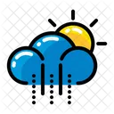 Clima Nieve Sol Icon