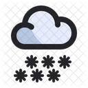 Nube Nieve Clima Icon