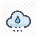 Lluvia De Nubes Tiempo Lluvioso Clima Icon