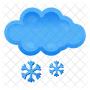 Nieve Cayendo Tiempo Nevado Granizo De Nubes Icono