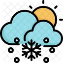 Lluvia De Nieve Copo De Nieve Sol Icon