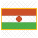 Niger Bandeira Pais Ícone