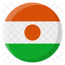 Niger Bandeira Pais Ícone