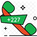 Niger Country Code Phone Code Icon