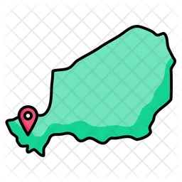 Niger map  Icon