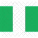 ナイジェリア、国旗、世界 アイコン