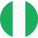 Nigeria Bandeira Mundo Ícone